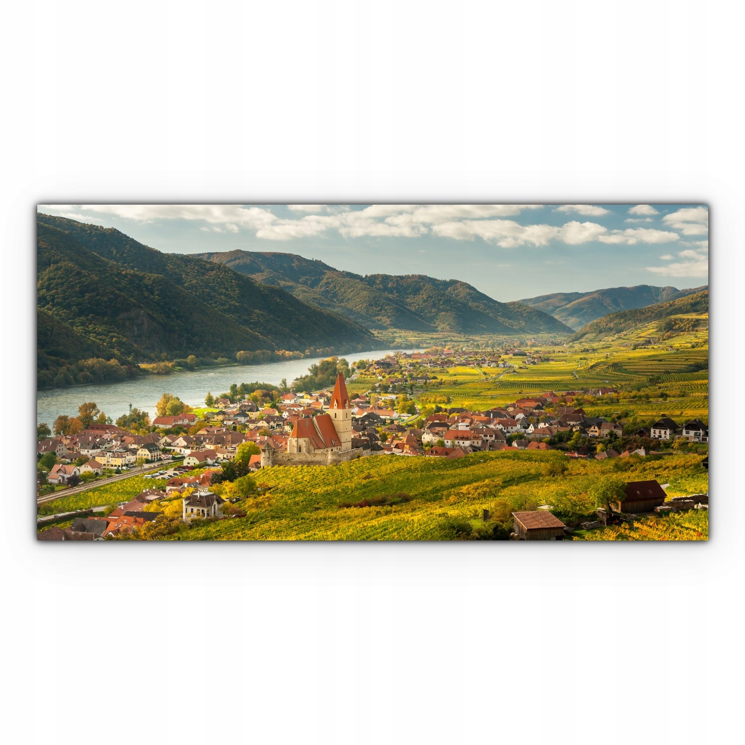 

Foto-obraz canvas 140x70 Wioska Jesień Krajobraz