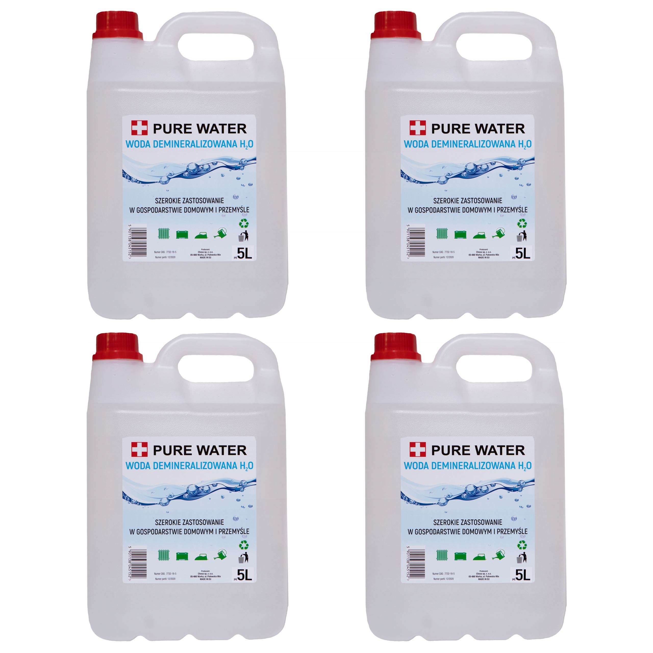 

Woda Destylowana Demineralizowana 20L (4x5L)