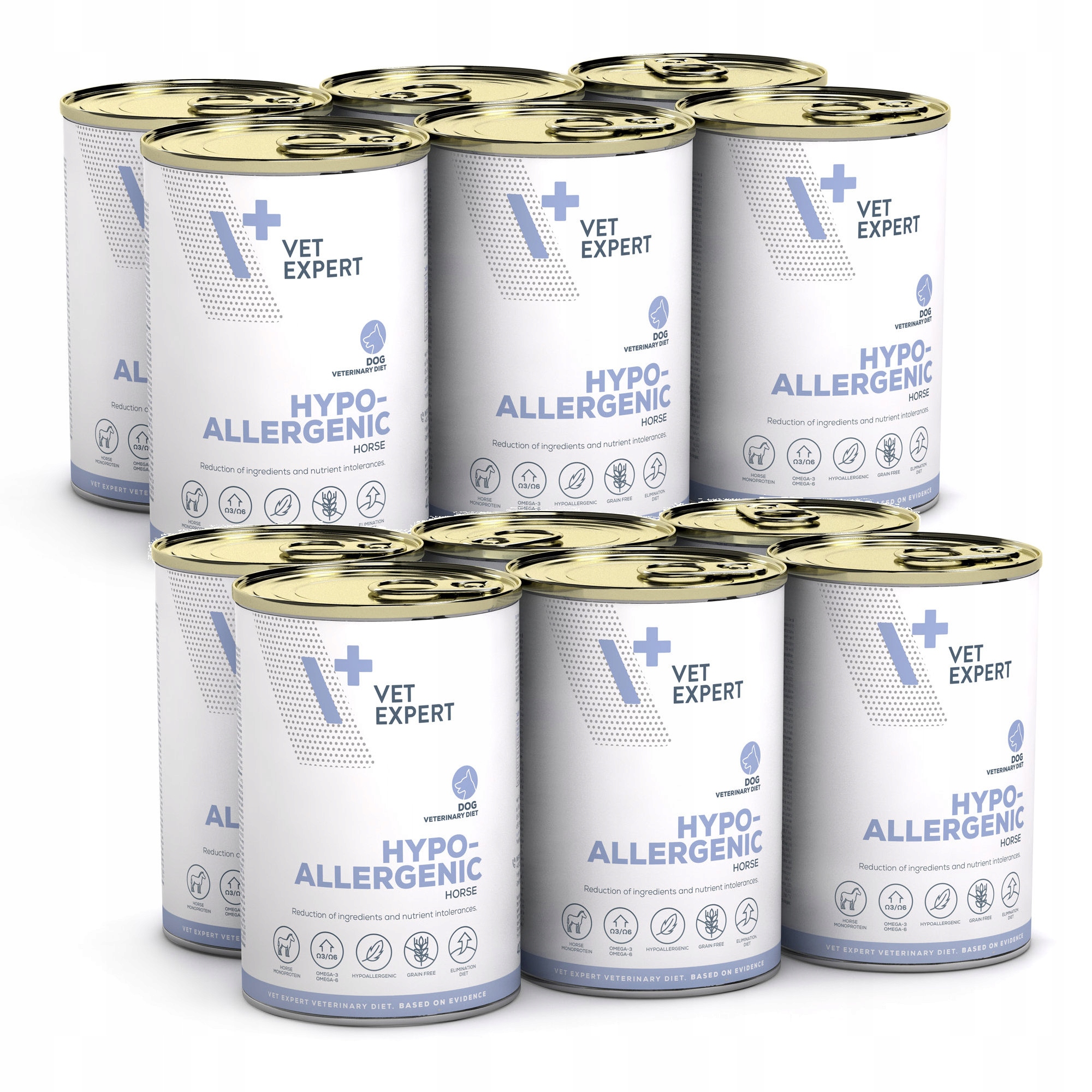 Mokra karma weterynaryjna dla psa Vet Expert Hypoallergenic Horse 12x400g