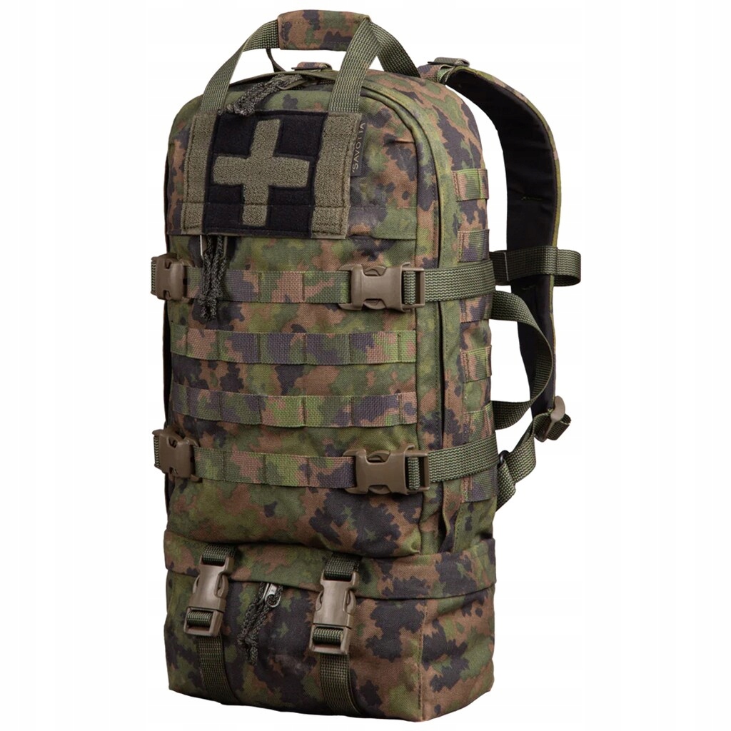 Taktický lékařský Batoh Savotta Medic Pack 18l M05 Woodland v vojenské maskáčový