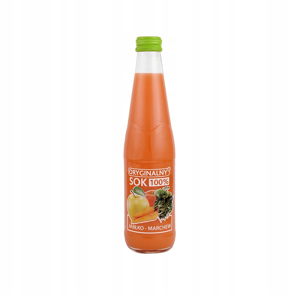 Jablko-mrkvový džus 100% Nfc bez přidaného cukru 330 ml Sada: 12 ks