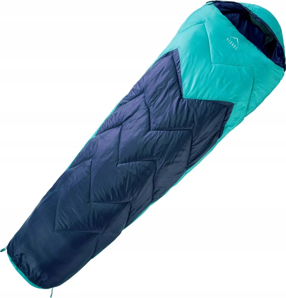 Spací Pytel Mumie Turistický Elbrus Rohito II Tmavě Modrá-tyrkysová 220X80 CM