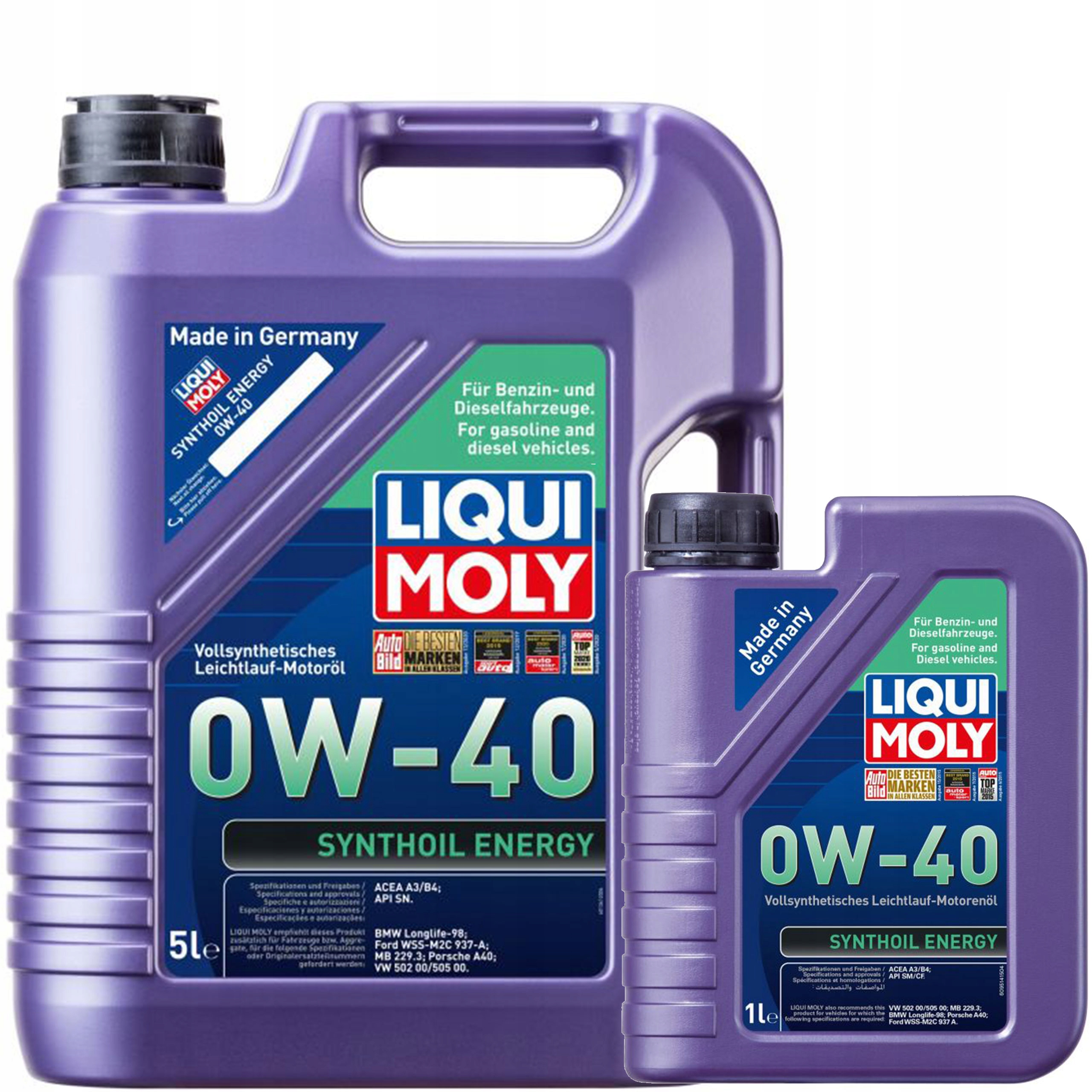 

Liqui Moly LM9515 Olej Synthoil Energy 0W40 6L