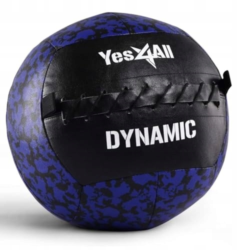 YES4ALL Piłka Lekarska Do Treningu Rdzenia 3 kg Czarna — miniatura 2