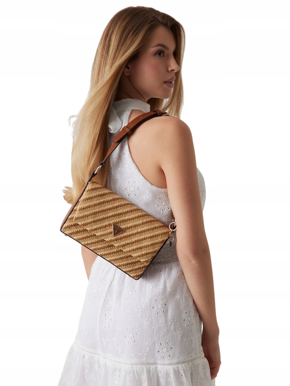 Městská Dámská Kabelka Přes Rameno Malá Mini Logovaná Ženská Guess Simona