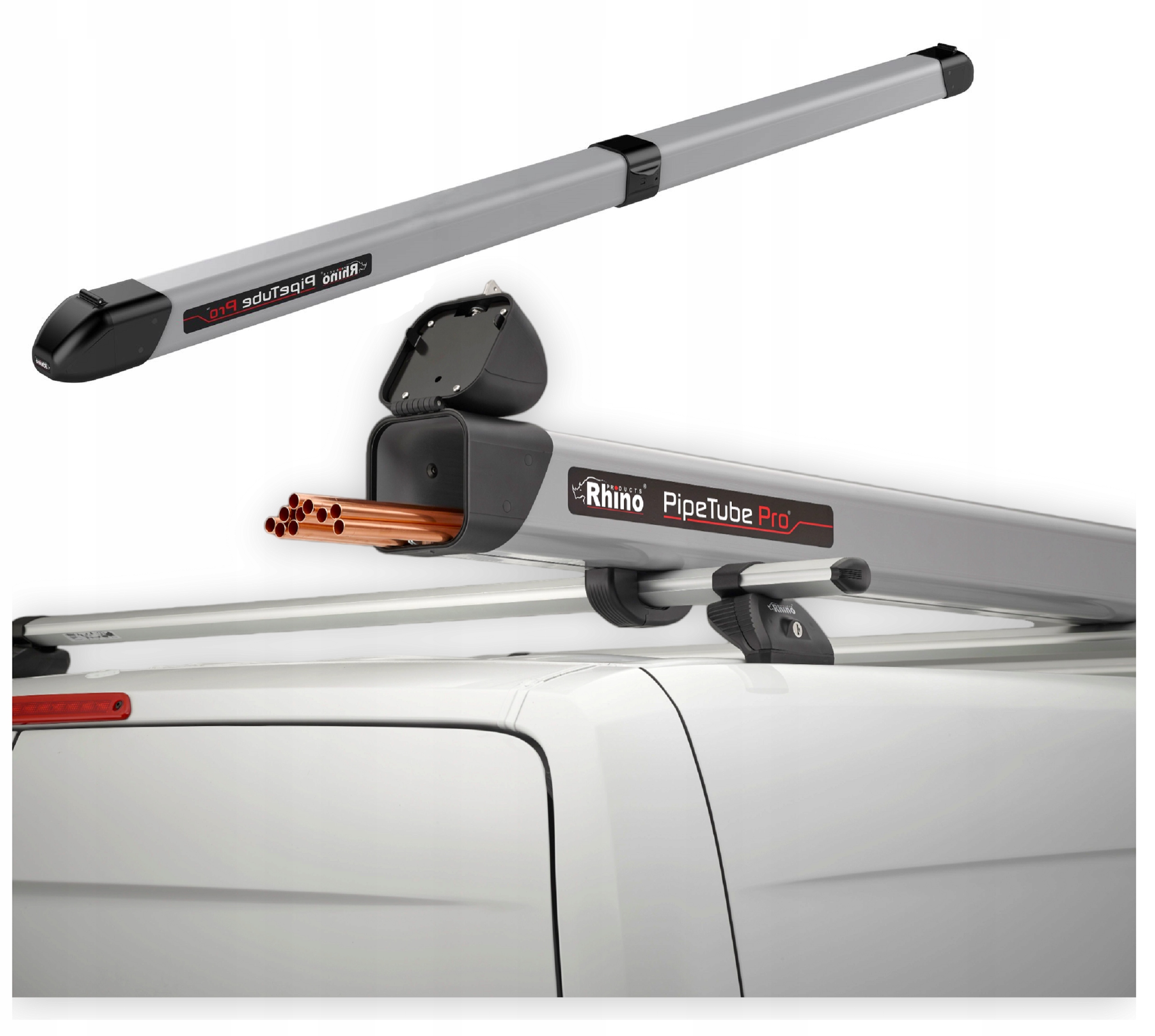 BOX BAGAŻNIK NA DACH TUBA NA DŁUGIE RURY RHINO 3M