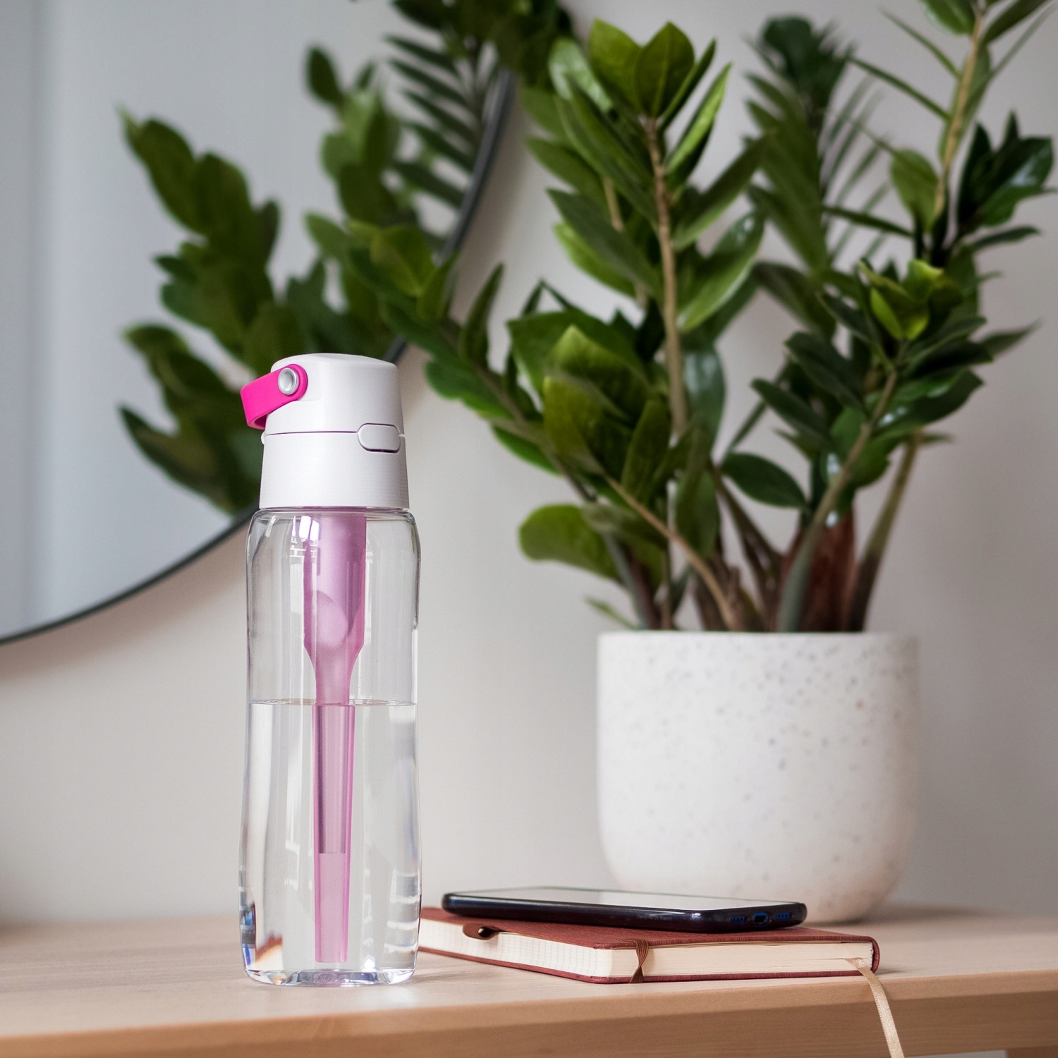 Butelka Dafi Solid 0,5l różowa + 4x Filtr do butelki Dafi Soft i Solid Marka Dafi