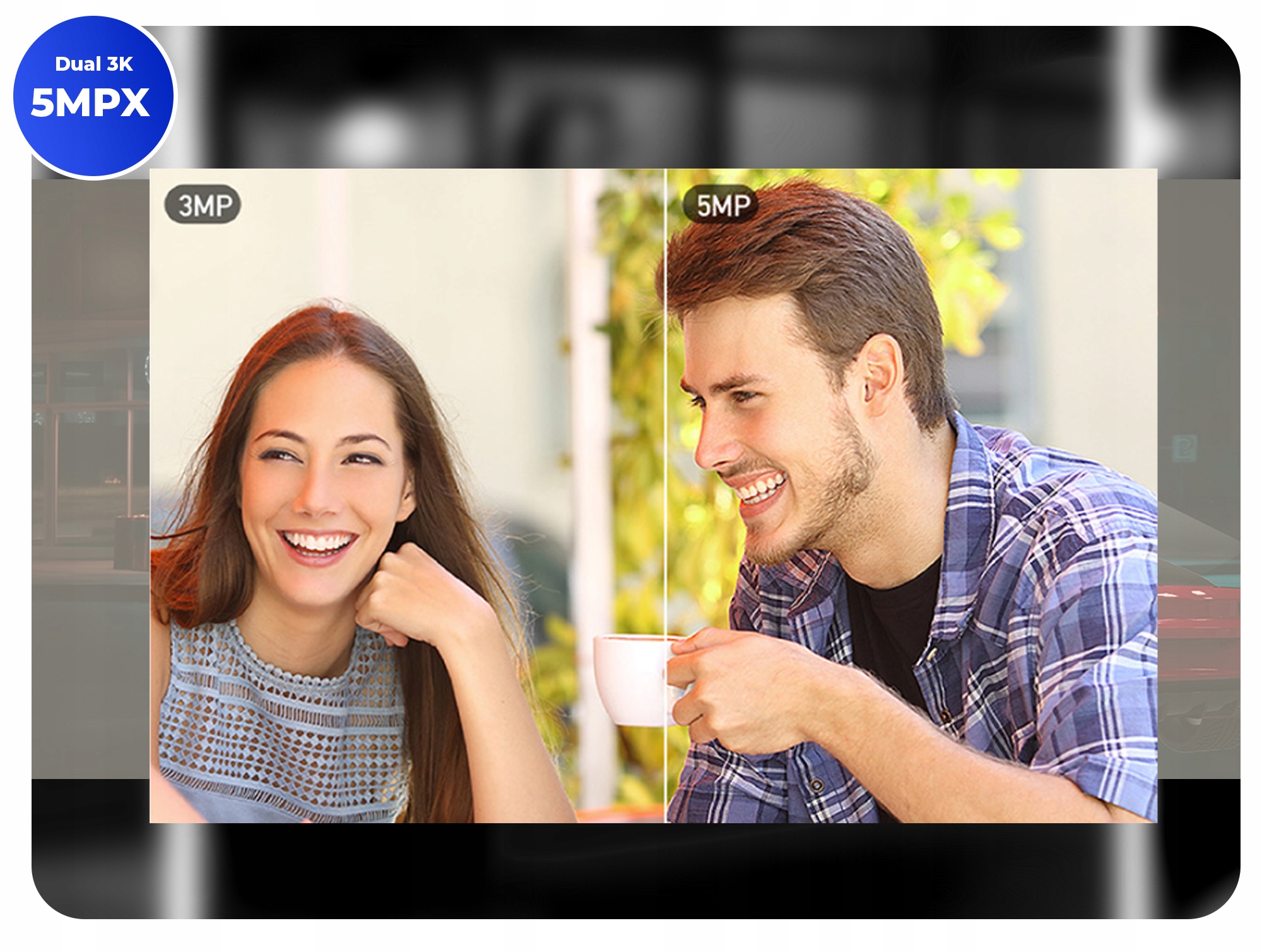 Kamera obrotowa zewnętrzna Dahua IP WiFi - dwa obiektywy (5MPx+5MPx) Zasięg podczerwieni 30 m