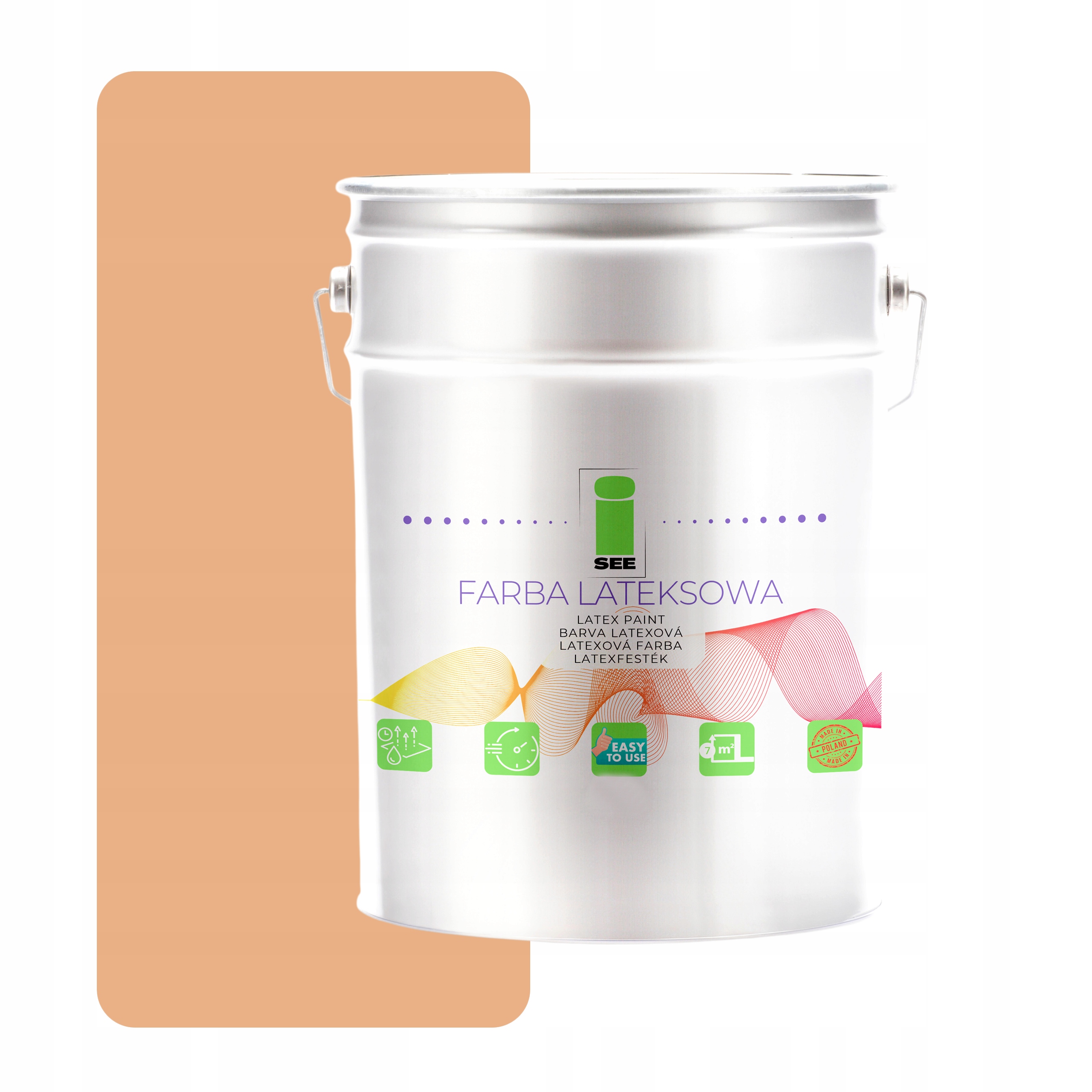 Latexová Farba Na Steny 10 L I See Hypoalergénna Pudrová Tmavá