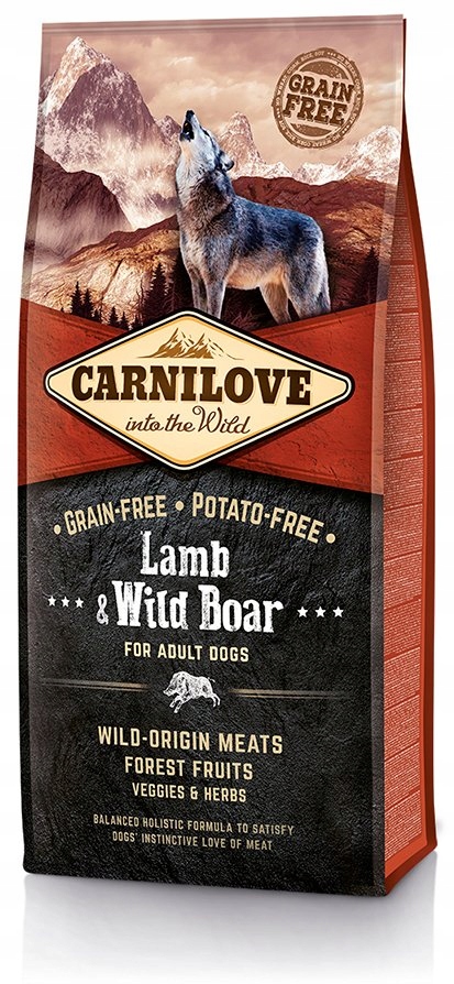Carnilove Jehněčí & Divoké prase pro dospělé psy 12 kg