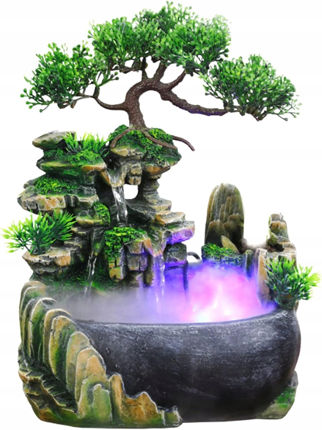 Levně Fontána Ejoyous Waterfall Decor, Led, 20 x 20 x 13 cm
