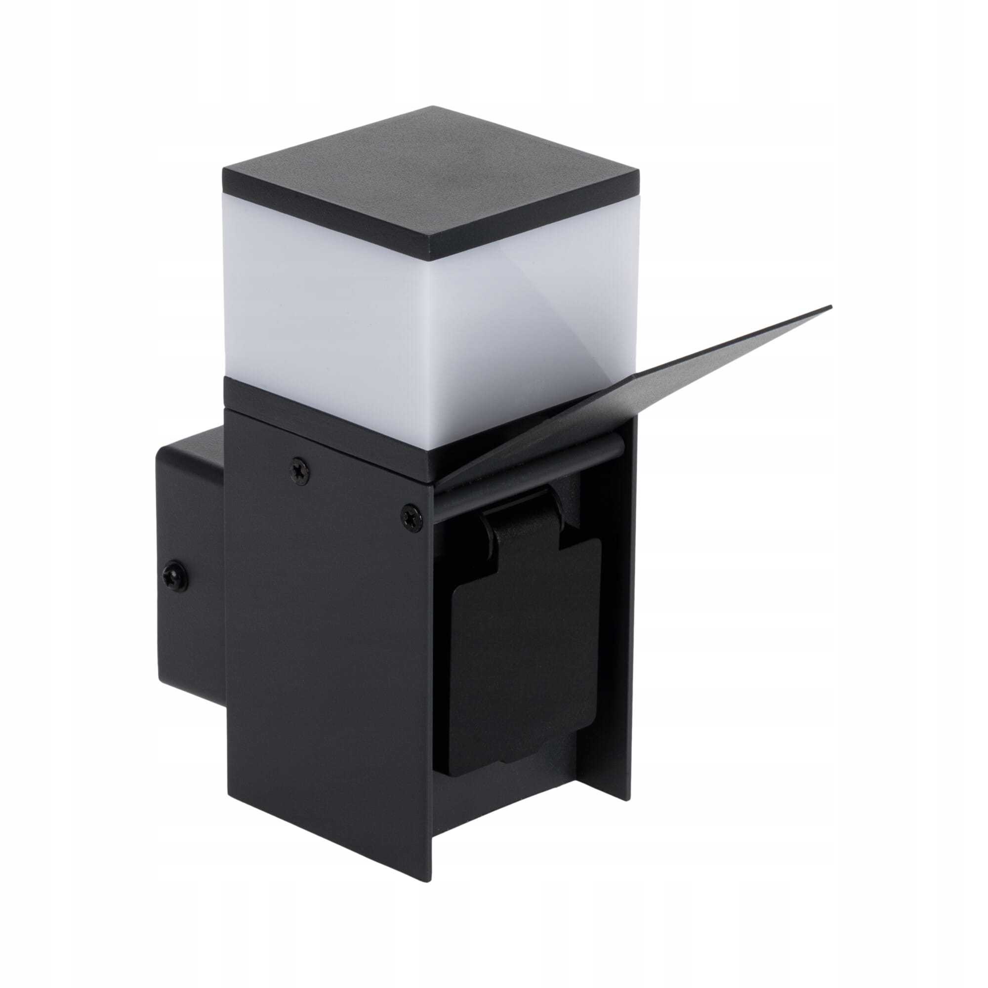 Dasten EL16 F So B kinkiet ogrodowy z gniazdem francuskim czarny 38761