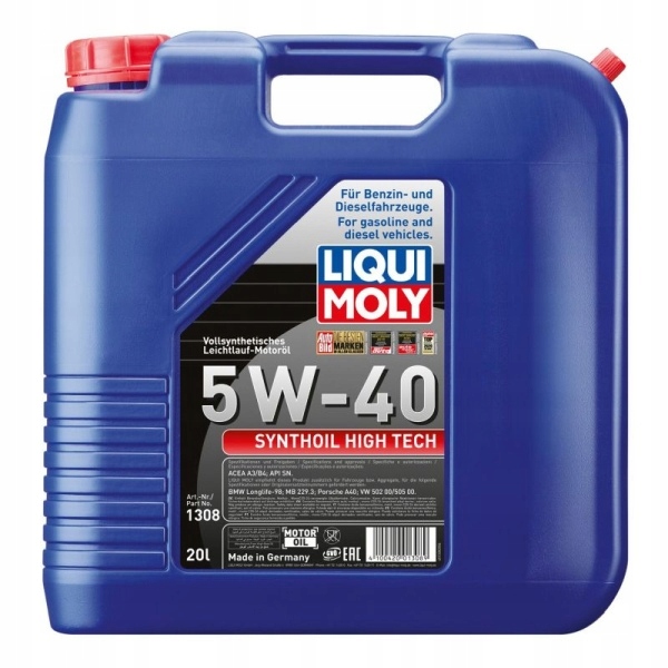 Liqui Moly Olej Liqui Moly 5V40 20L Synthoil High Tech 229.1 502.00 505