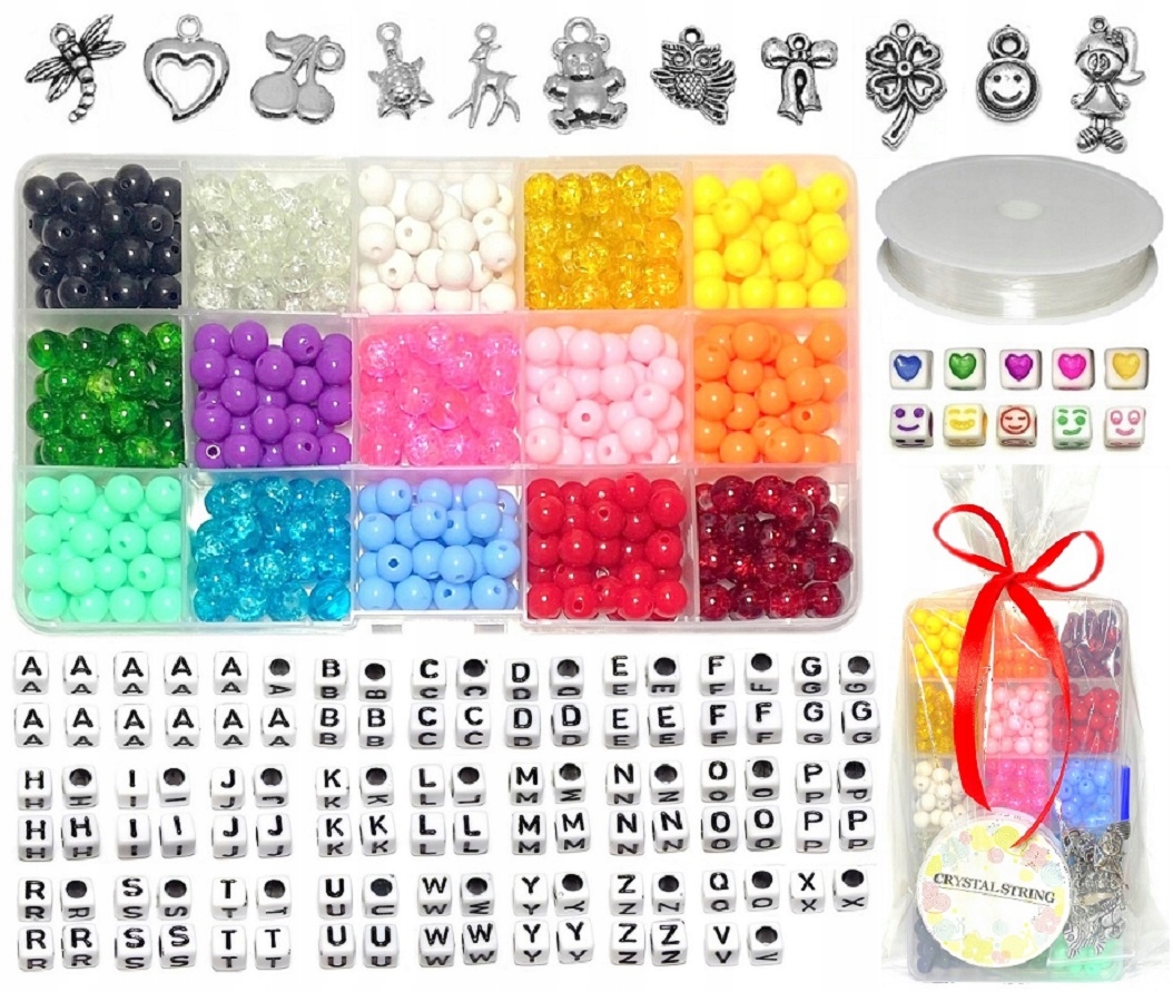 

Zestaw Koraliki Do Robienia Bransoletek Z Imieniem