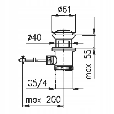 KFA SPUST UMYWALKOWY Z CIĘGNEM Marka KFA