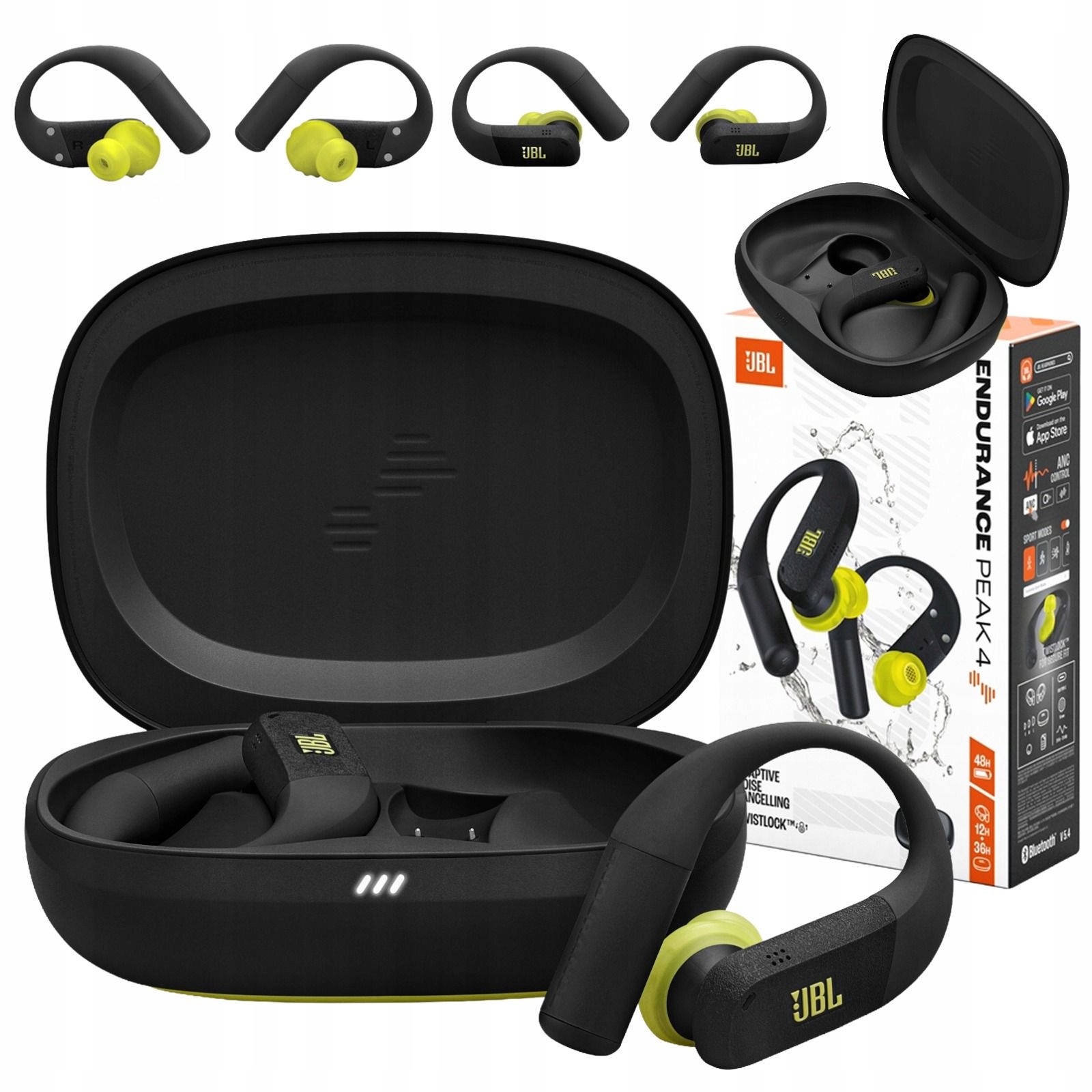 Bezdrátová sluchátka Jbl Endurance Peak 4 černo-žlutá