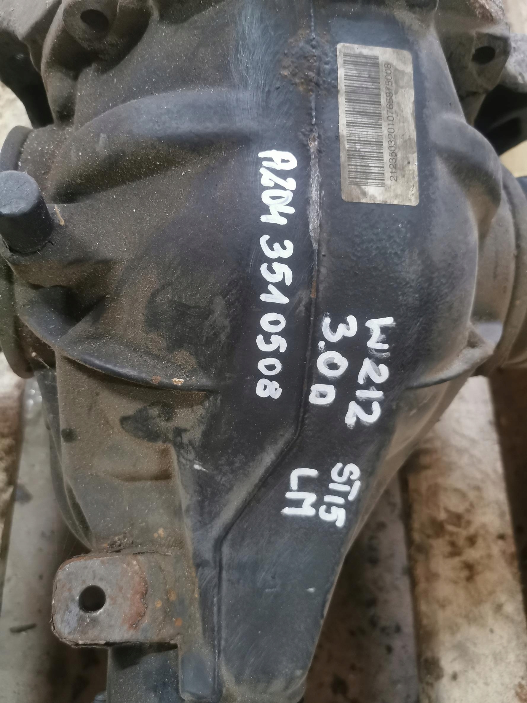 differential diff rear part MERCEDES E-KLASA W212 2.2 CDI E250 A2043510508