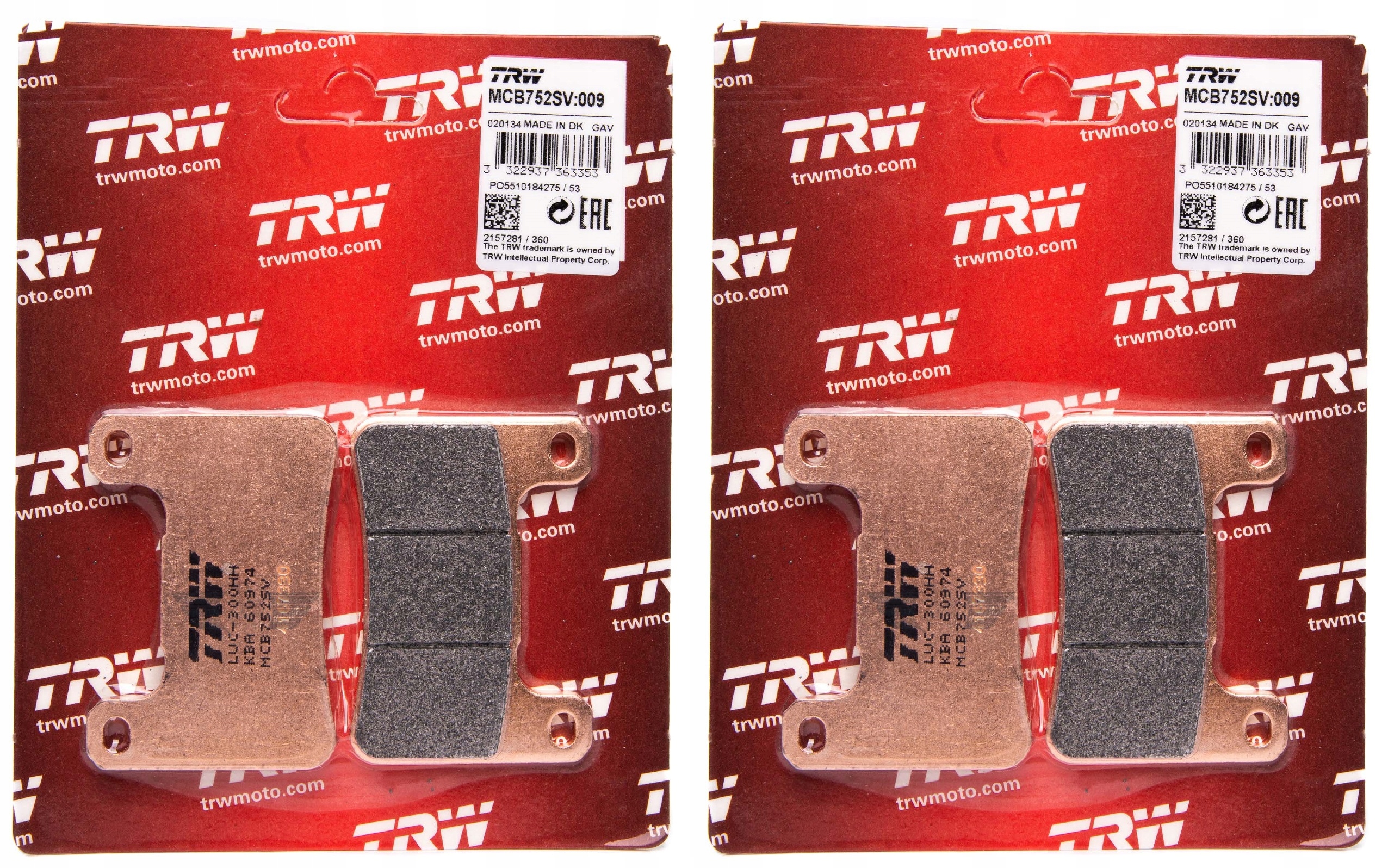 KLOCKI HAMULCOWE TRW SUZUKI GSX R 750 04 10 PRZOD