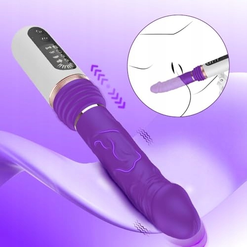 FICKMASCHINE Dildo Wibrator Dla Kobiet Z Funkcją Pchnięcia I Wibracjami — miniatura 3