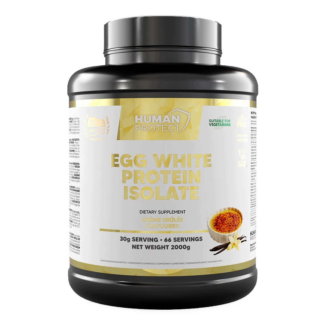Human Protect Egg Isolate 2000 g Izolát z vaječných bílků 2 kg Creme brulee