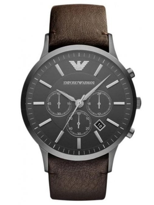 Zegarek Męski Emporio Armani AR2462 Brązowy Chronograf Dla Chłopaka