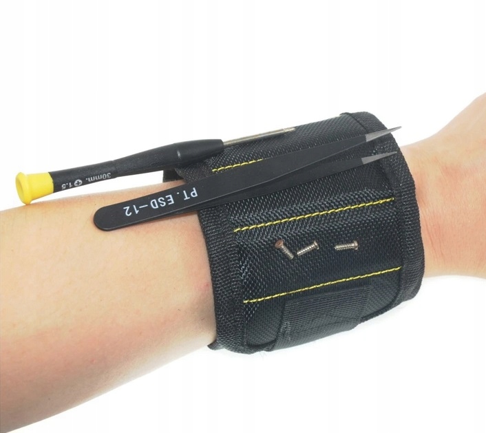 Magnetyczna opaska narzędziowa na rękę nadgarstek śruby przybornik magnes Marka inna