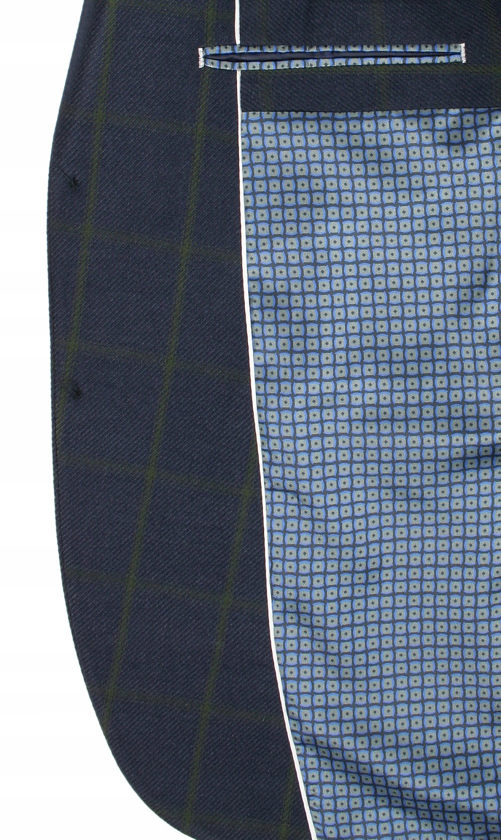 Granatowo-Zielona Marynarka VICTORIO 100/176 Rodzaj jednorzędowy