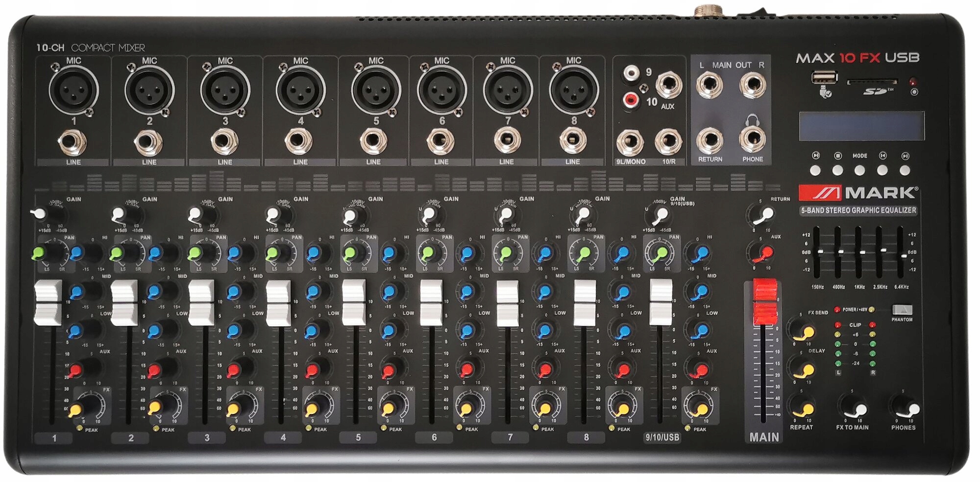 Mark Max 10 Fx Usb Bt mixpult