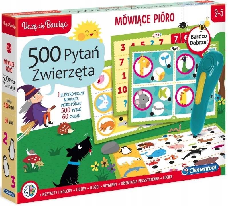 

Clementoni Mówiące Pióro 500 pytań Zwierzęta