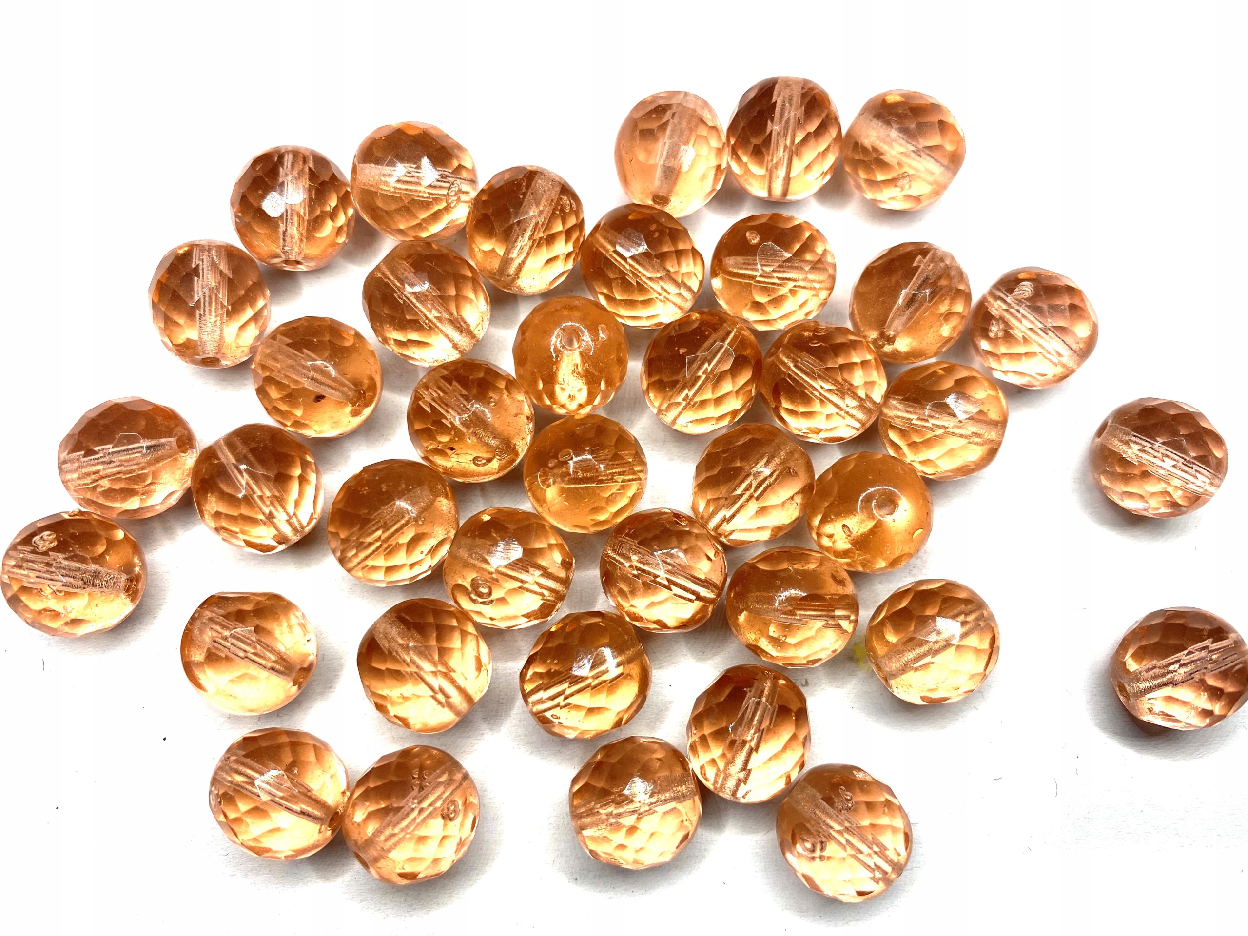 Koraliki Szklane Brzoskwiniowe 12 mm 25szt. 170