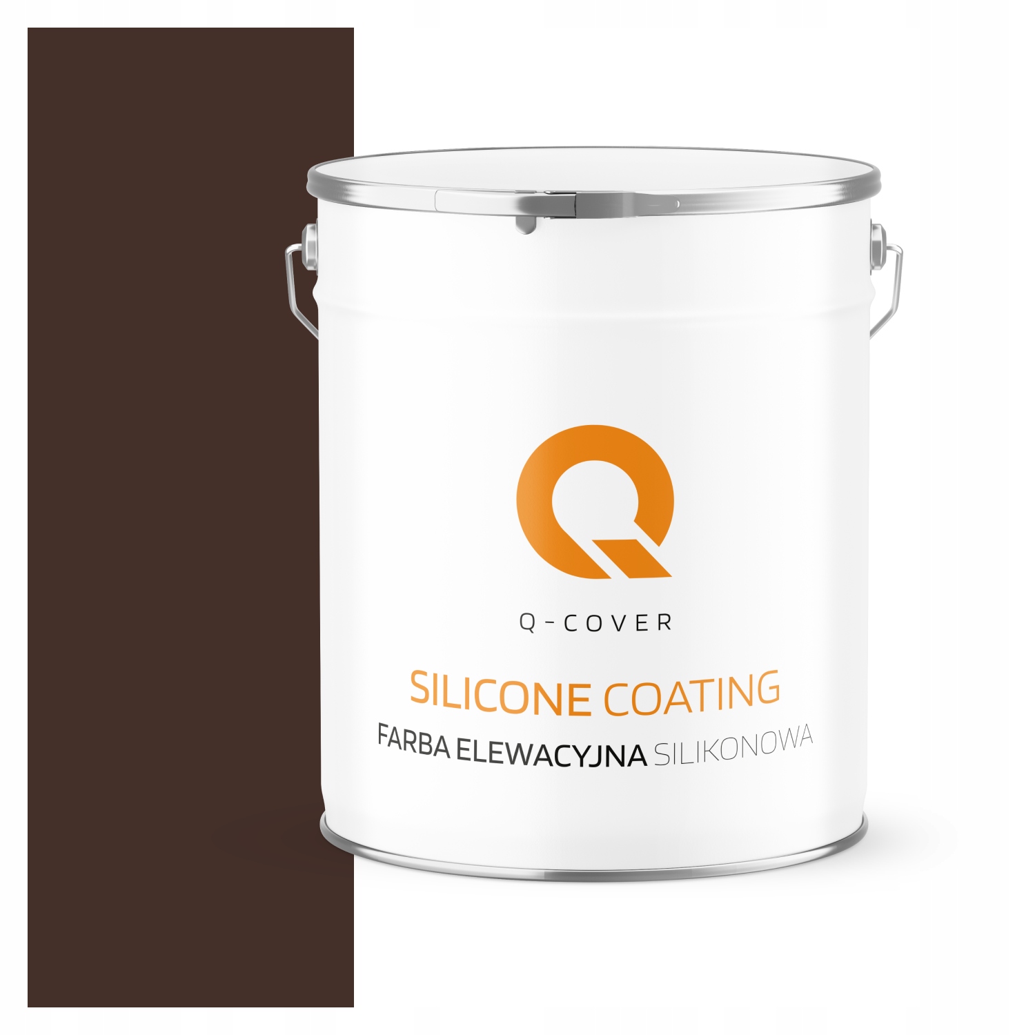 Fasádna Silikónová Fasádna Farba Čokoládovo Hnedá Ral 8017 5 L