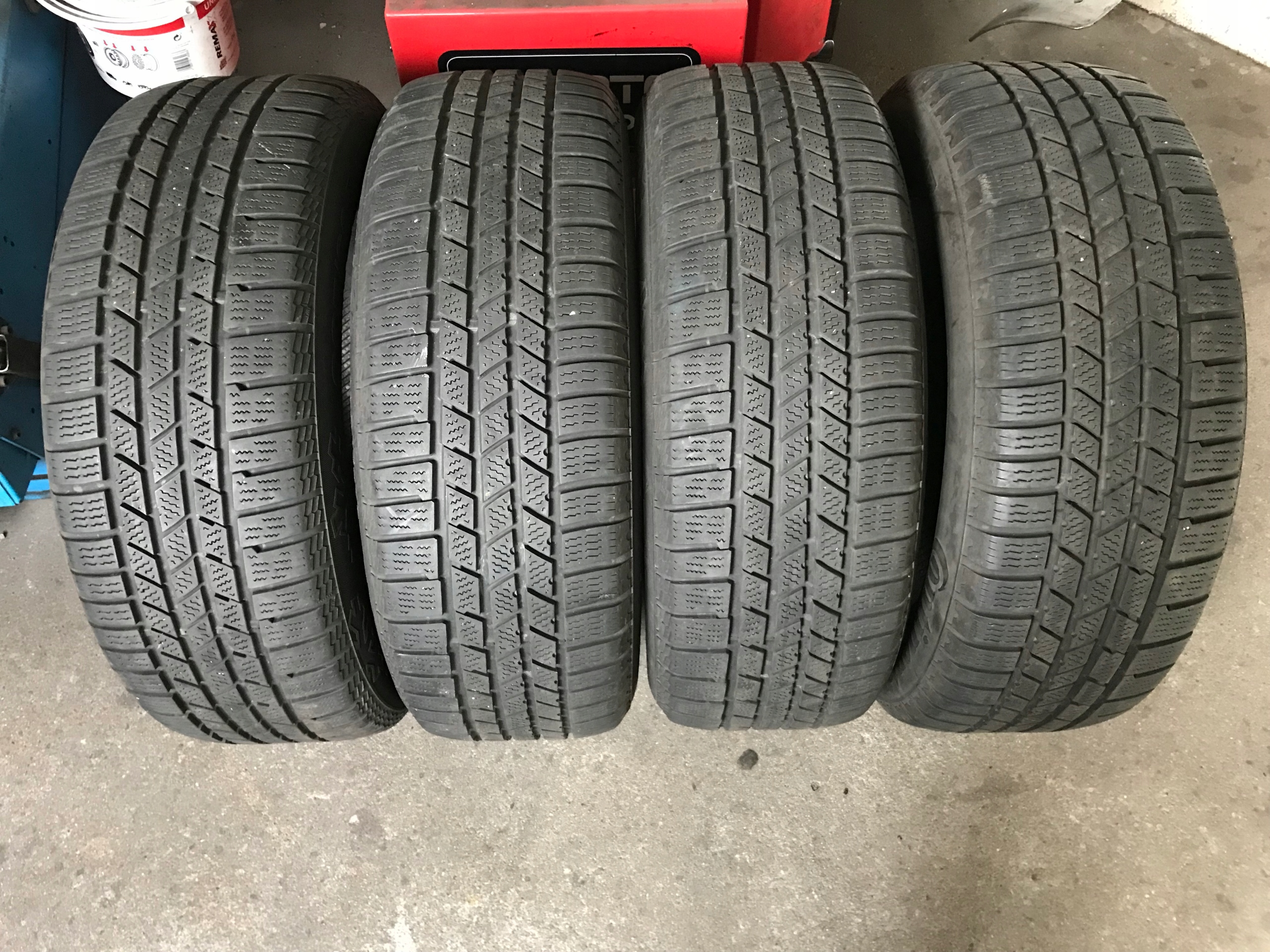 4 зимние шины 225 / 60R17 Continental CrossCont 6mm