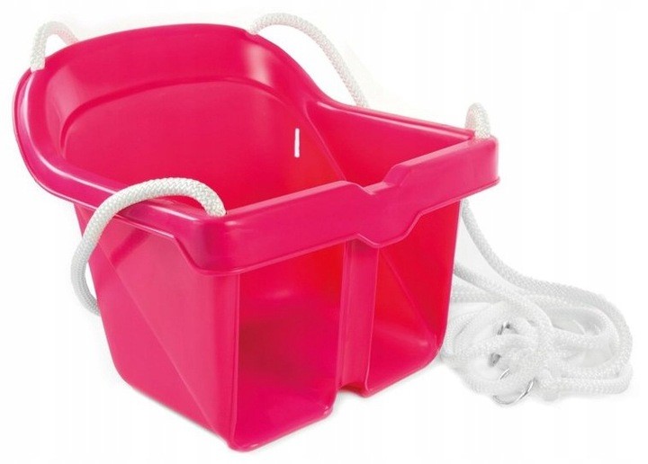 

Bezpieczna Huśtawka Kubełkowa Mochtoys Różowa