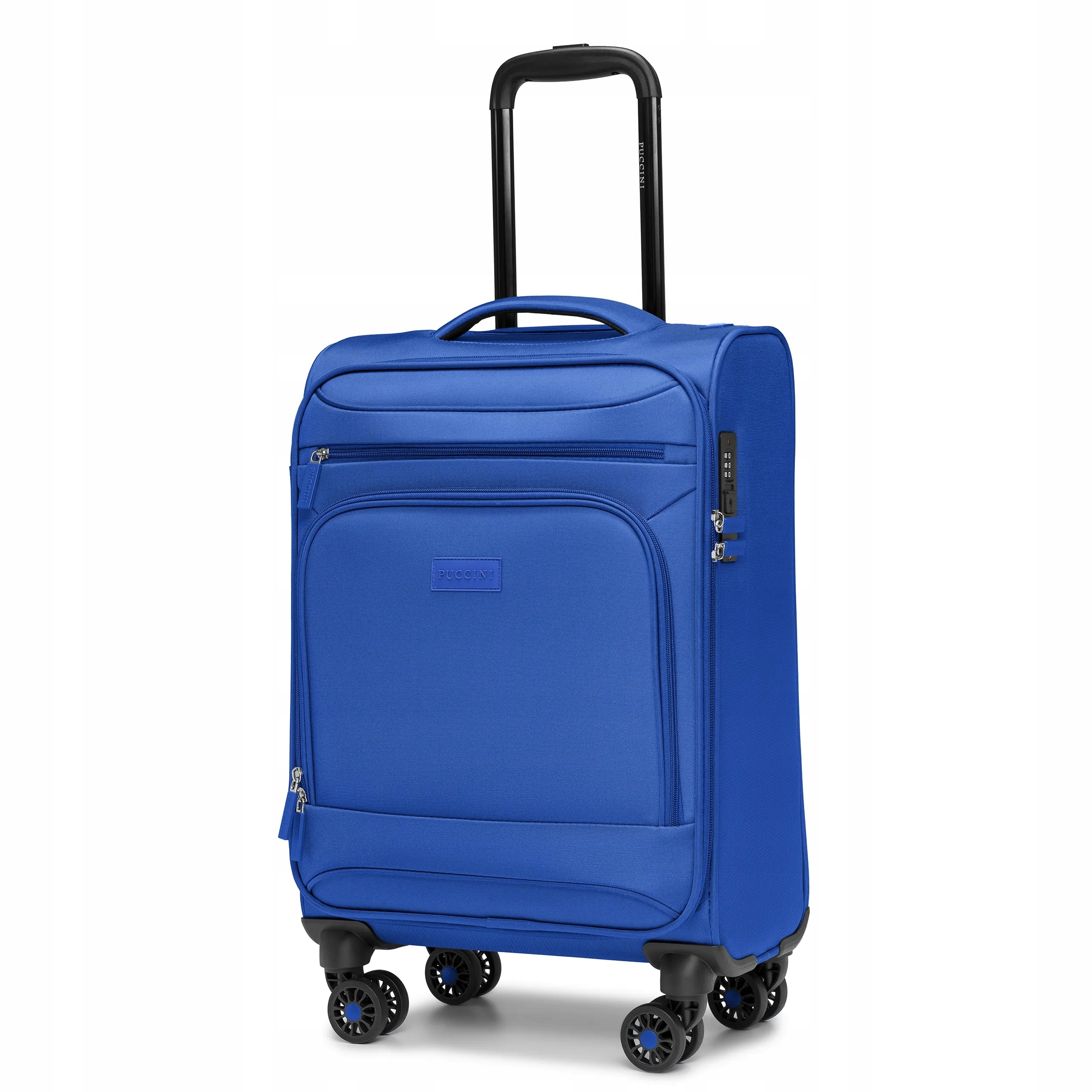 PU74M Puccini kabinový kufr měkký, malý, 56x36x22 cm, lehký, 2,4 kg, 30 l