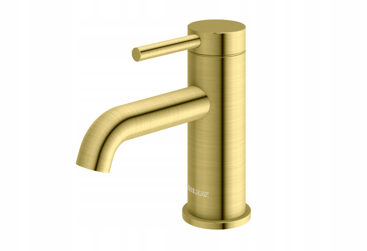 Umývadlová batéria Kohlman Axel zlatá brúsená Brushed Gold QB100AGDB