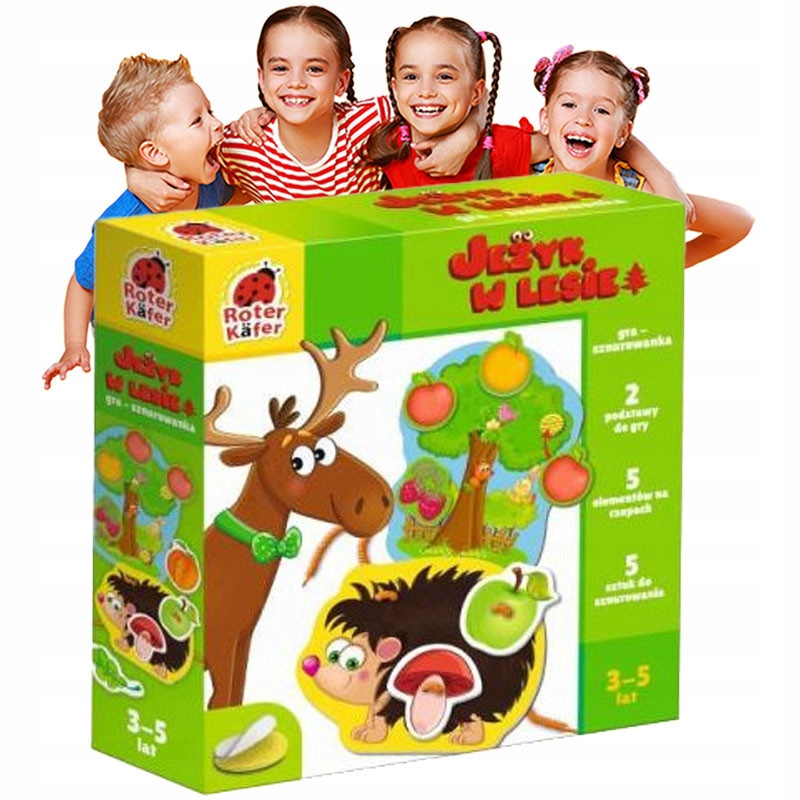 GRY EDUKACYJNE dla 3 LATKA Jeżyk w Lesie RODZINNE