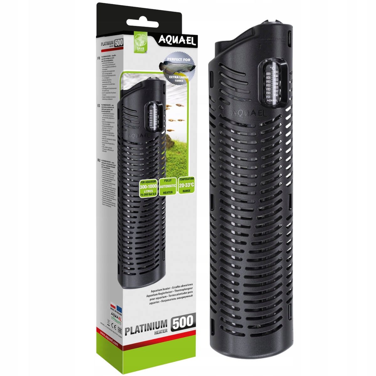 Levně Aquael Platinium Heater 500W Ohřívač akvária