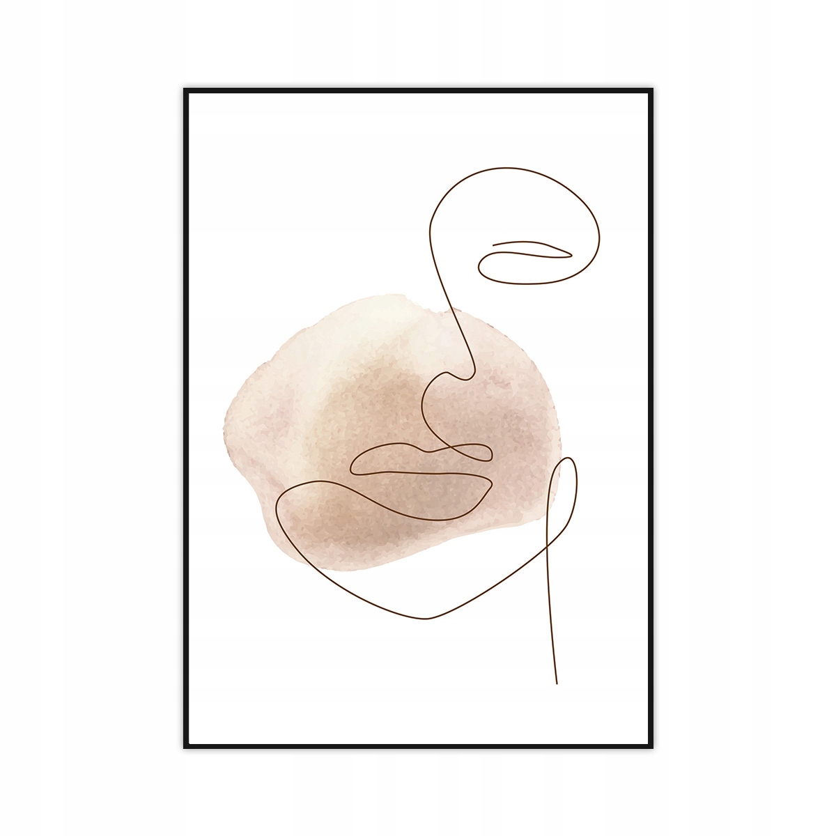 Plakat Zestaw 3 obrazy 30x40 bez ram szkic beż kobieta galeria ścienna dom Rodzaj bez ramy