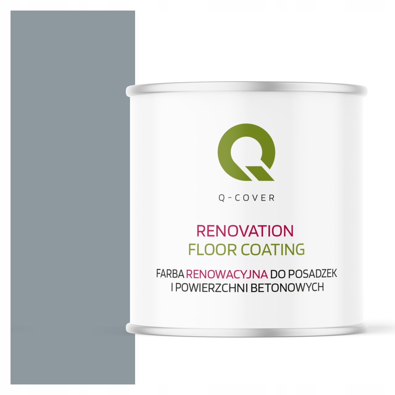 Farba Na Renováciu Betónových Podláh Garáž Sivá Modrá RAL7001 Satén 2,5 L