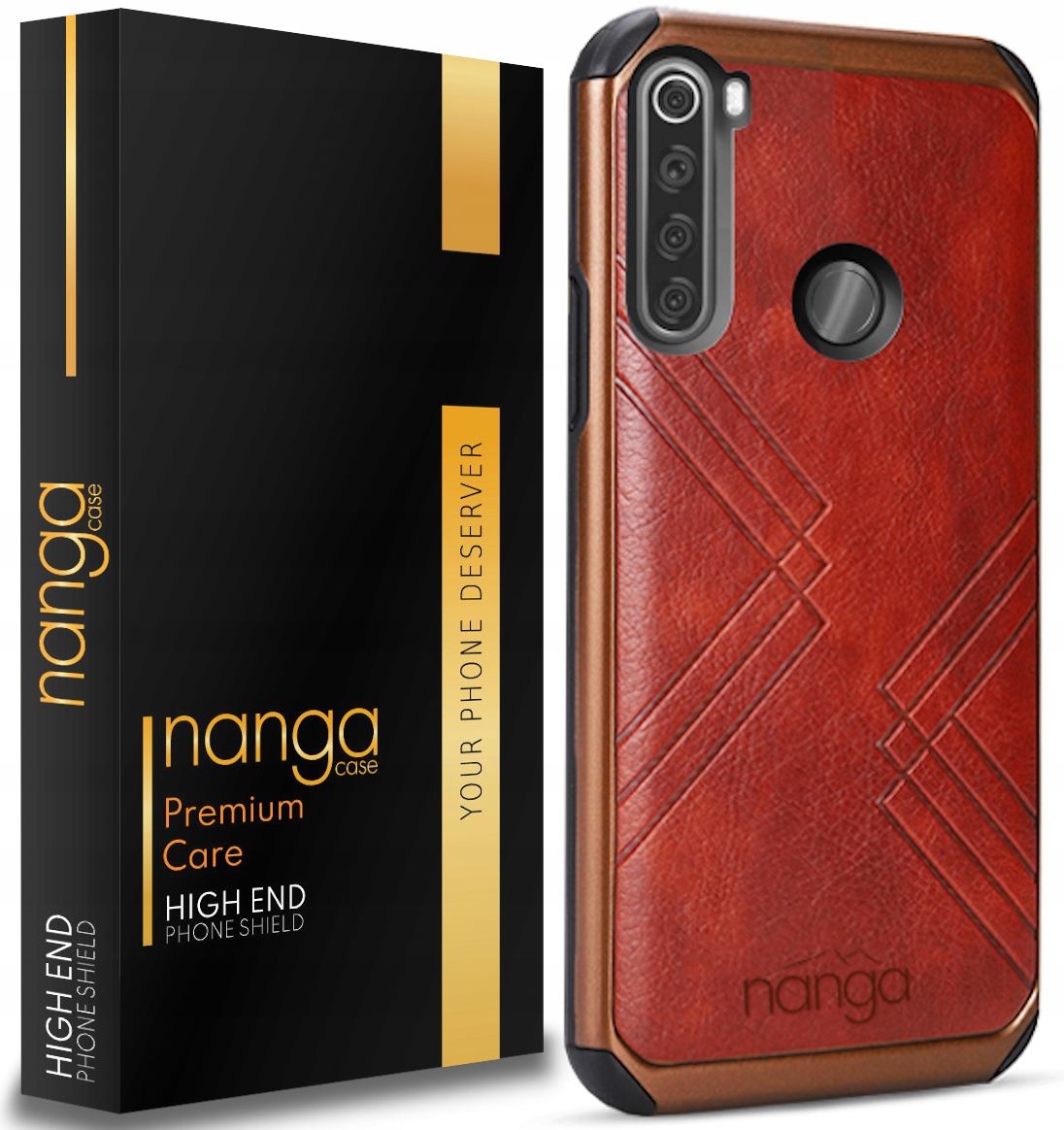 

Etui Ze Skóry Business Line Do Redmi Note 8T Brąz