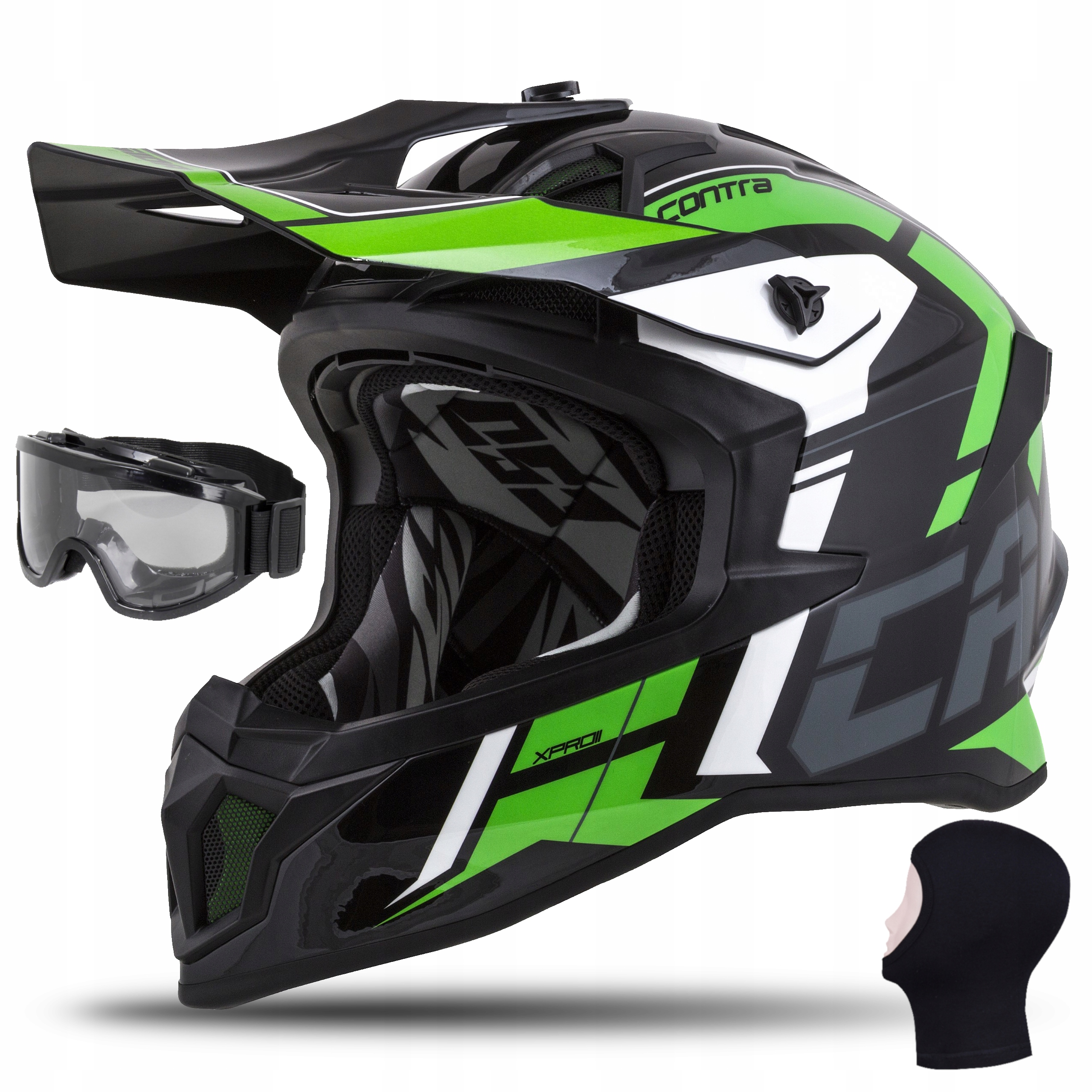 CASSIDA SOS KASK MOTOCYKLOWY CROSS Z WŁÓKNA NOWOŚĆ