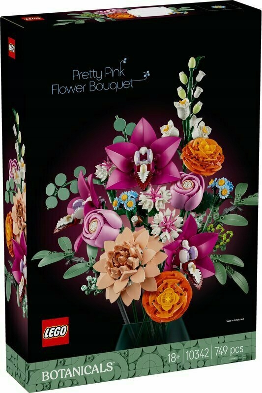 Lego Botanicals 10342 Krásná Kytice Růžových Květů