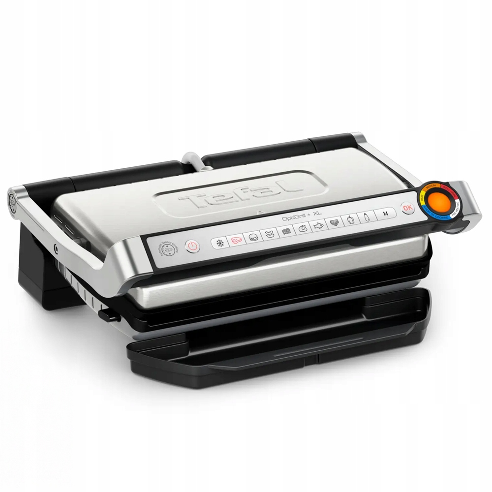 Tefal OptiGrill+ GC727D10 XL, nerezový elektrický grill