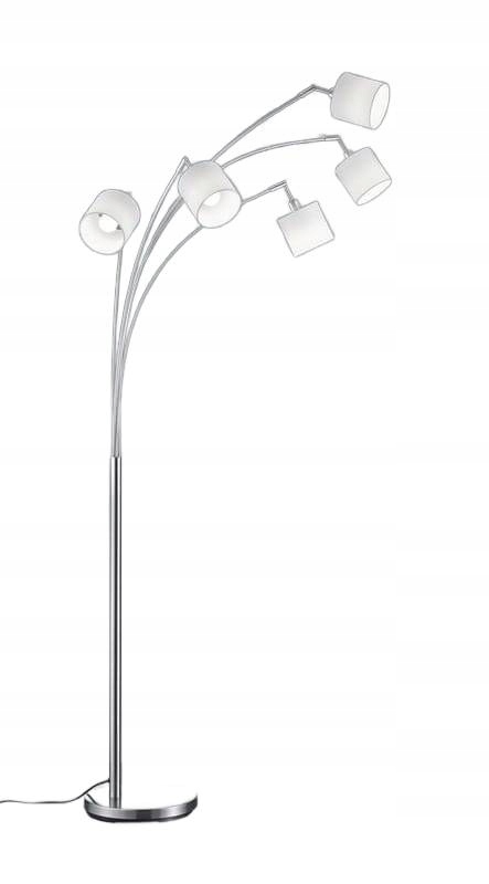 Moderná stojaca podlahová lampa strieborná Rl