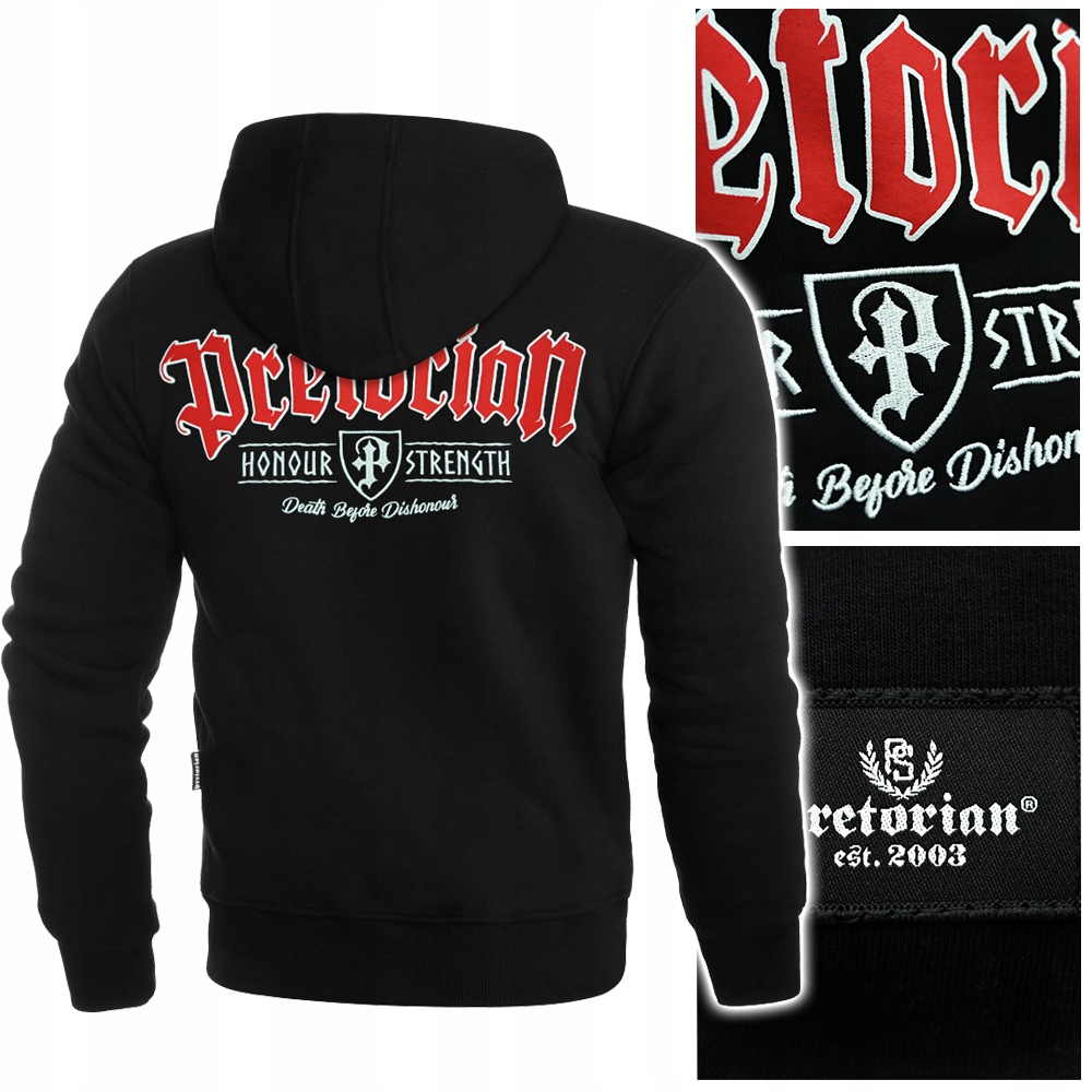 

Bluza męska rozpinana z kapturem Pretorian r.XL