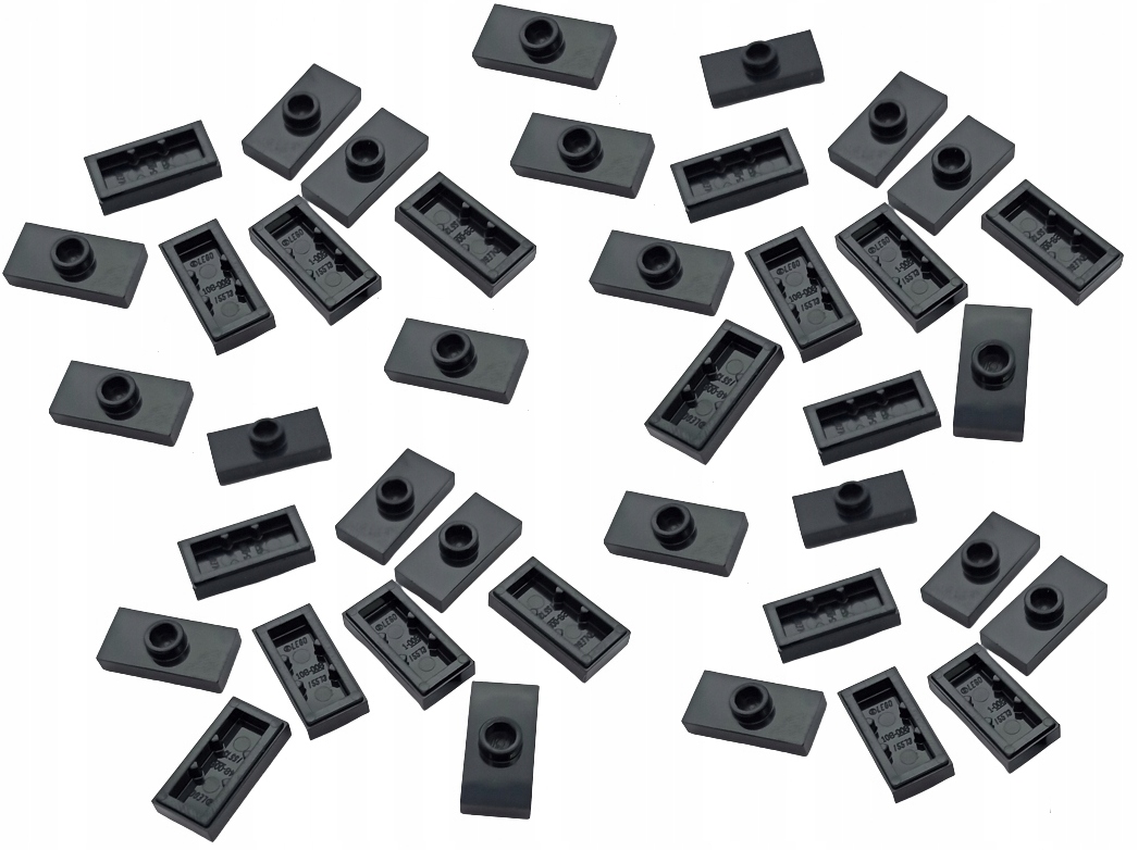 

Lego płytka 1x2 wypustka czarny 15573 - 40 szt