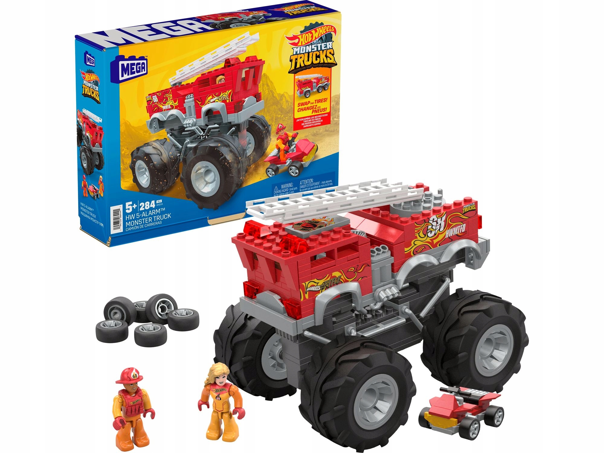 

Wóz Strażacki Monster Trucks 5-ALARM Hot Wheels