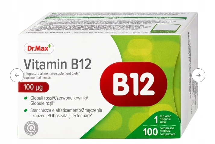 Dr.Max Vitamina B12 1 tabl dziennie - 100 tabletek