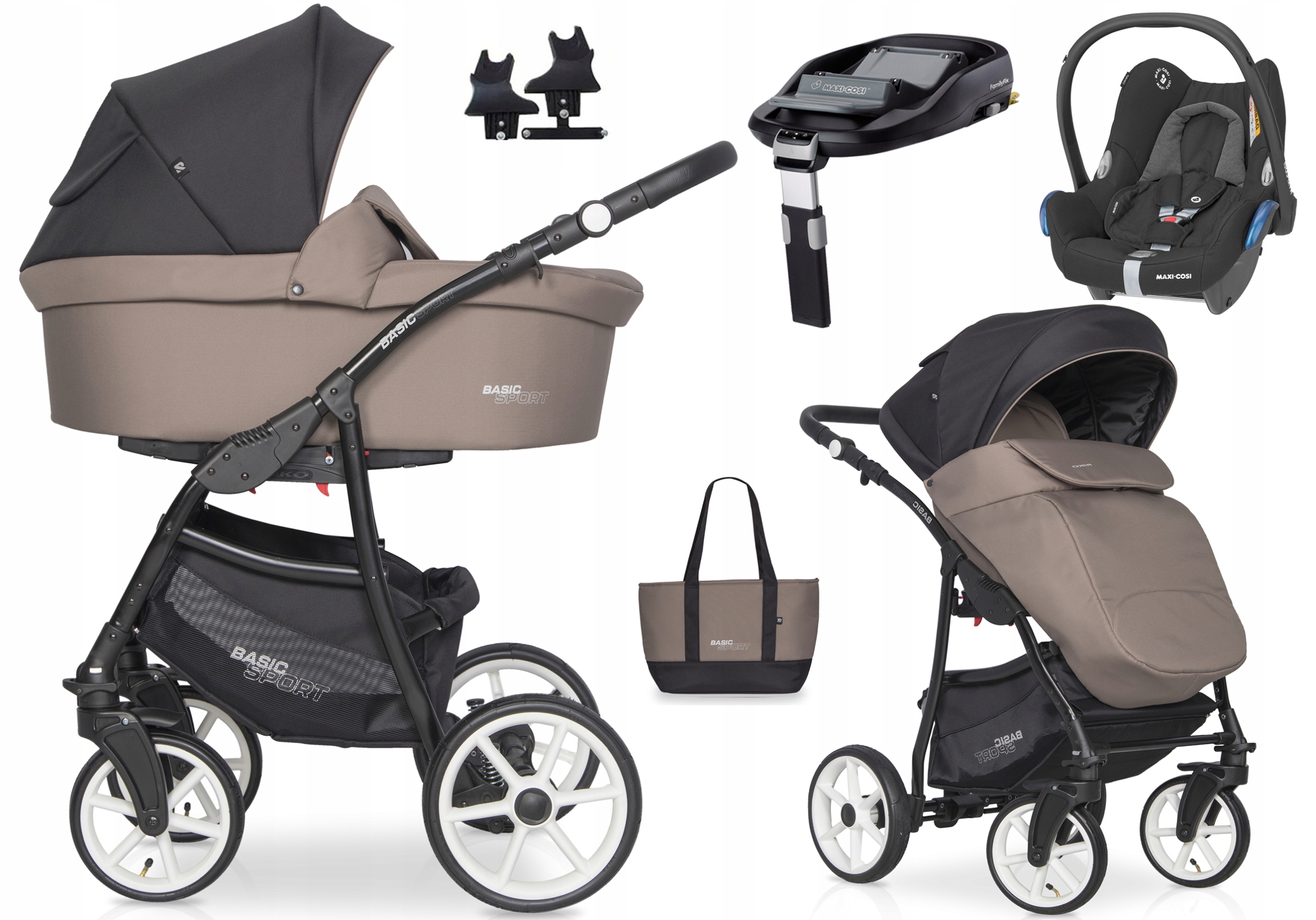 WÓZEK RIKO BASIC SPORT 4W1 BAZA CABRIOFIX DAKAR