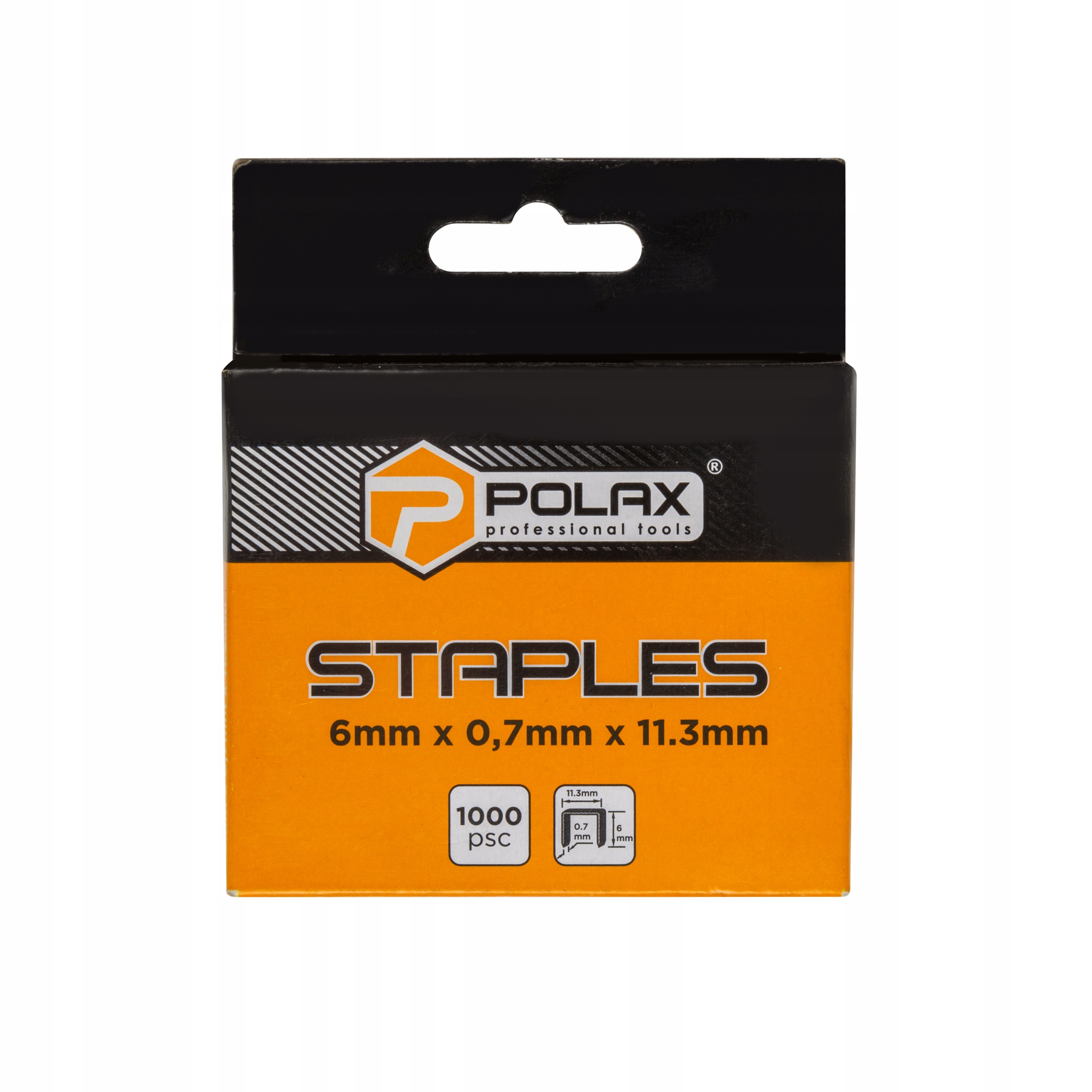 Zszywki tapicerskie typ A/53 (1000szt) 6х0.7х11.3mm Polax